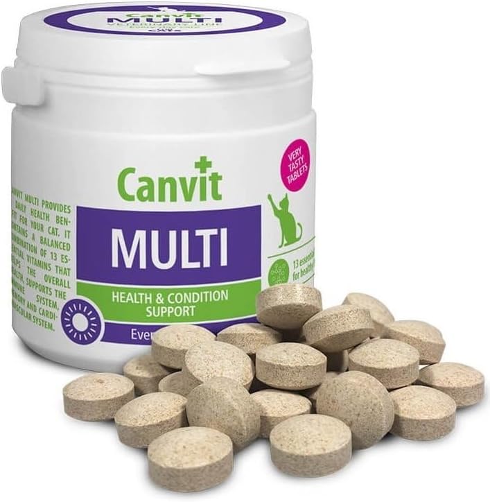 Canvit Multivitamins for Cats: Daily Health, Immunity & Stress Support (100g)