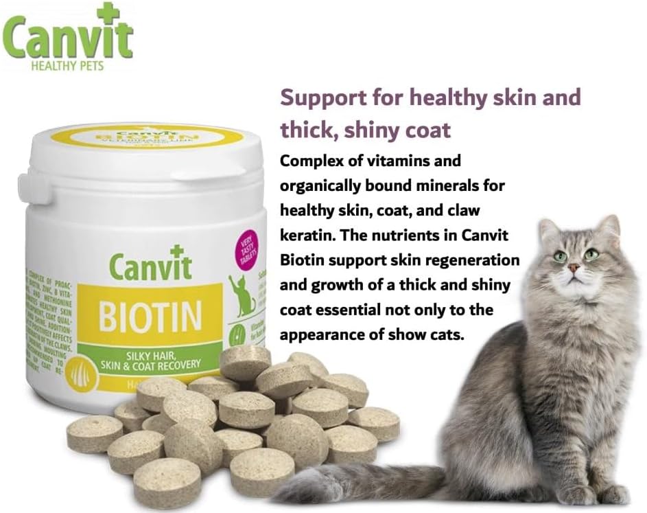 Canvit Biotin for Cats - Renewal of Healthy Fur and Skin