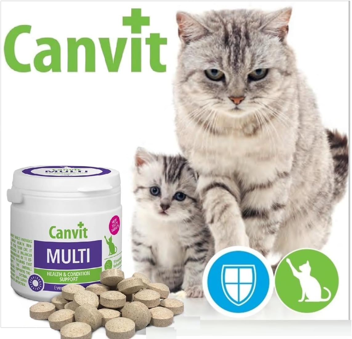 Canvit Multivitamins for Cats: Daily Health, Immunity & Stress Support (100g)