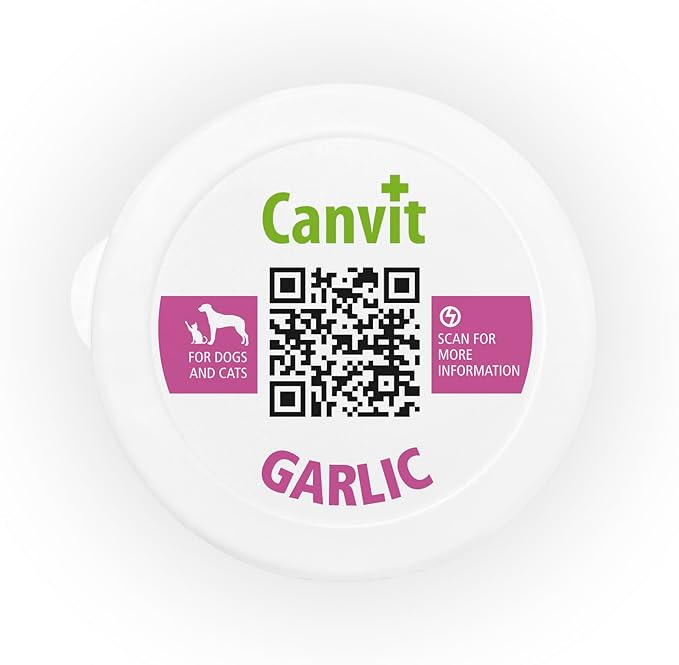 Canvit Garlic for Dogs & Cats: Natural Parasite Protection, Immunity & Digestion Support (230g)