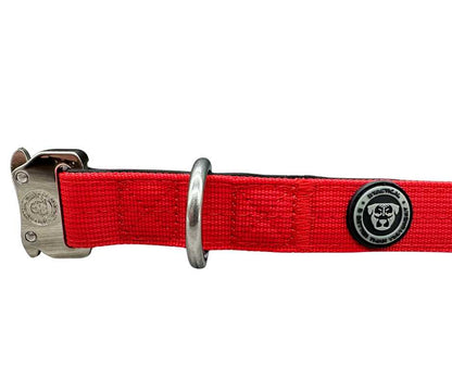 2.5cm Nylon BTactical™ Collar | Citrus Red