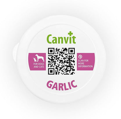 Canvit Garlic for Dogs & Cats: Natural Parasite Protection, Immunity & Digestion Support (230g)