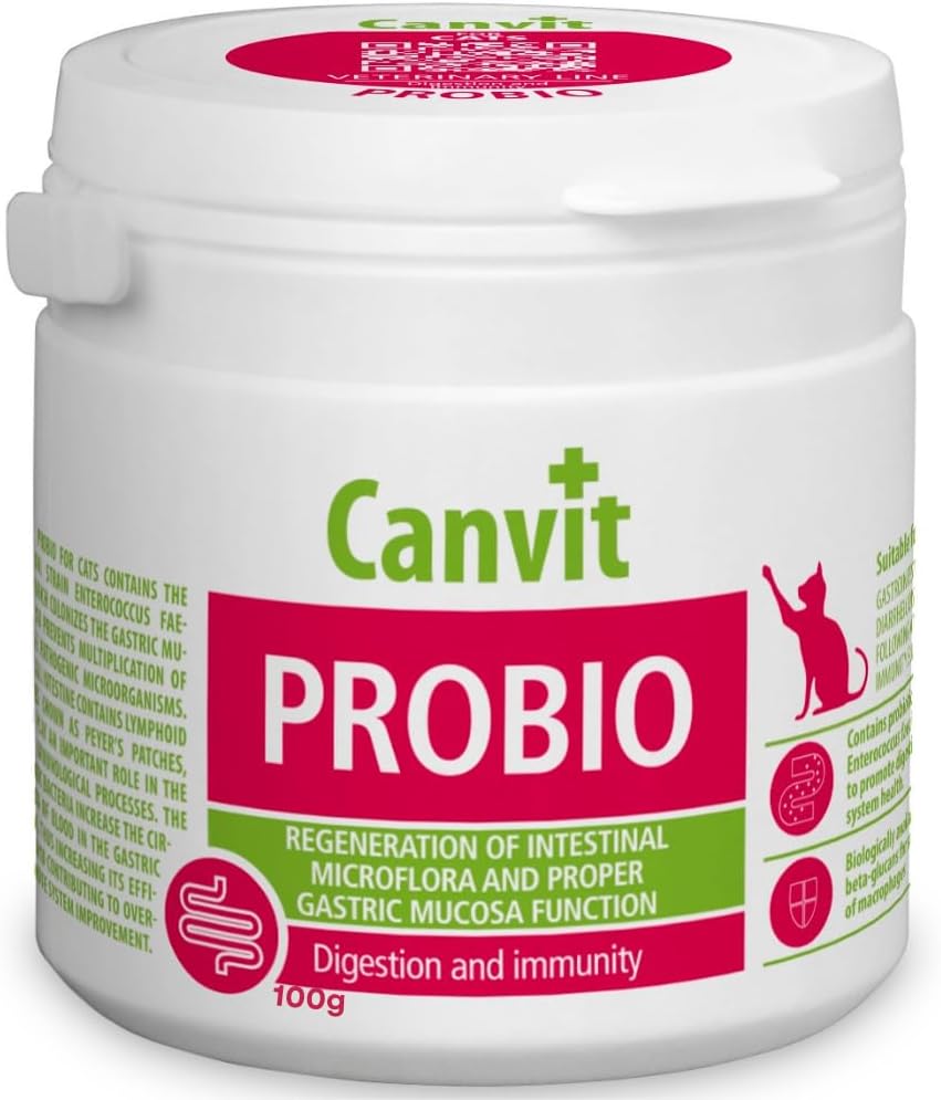 Canvit Probio for Cats: Probiotic Support for Healthy Digestion (100g)