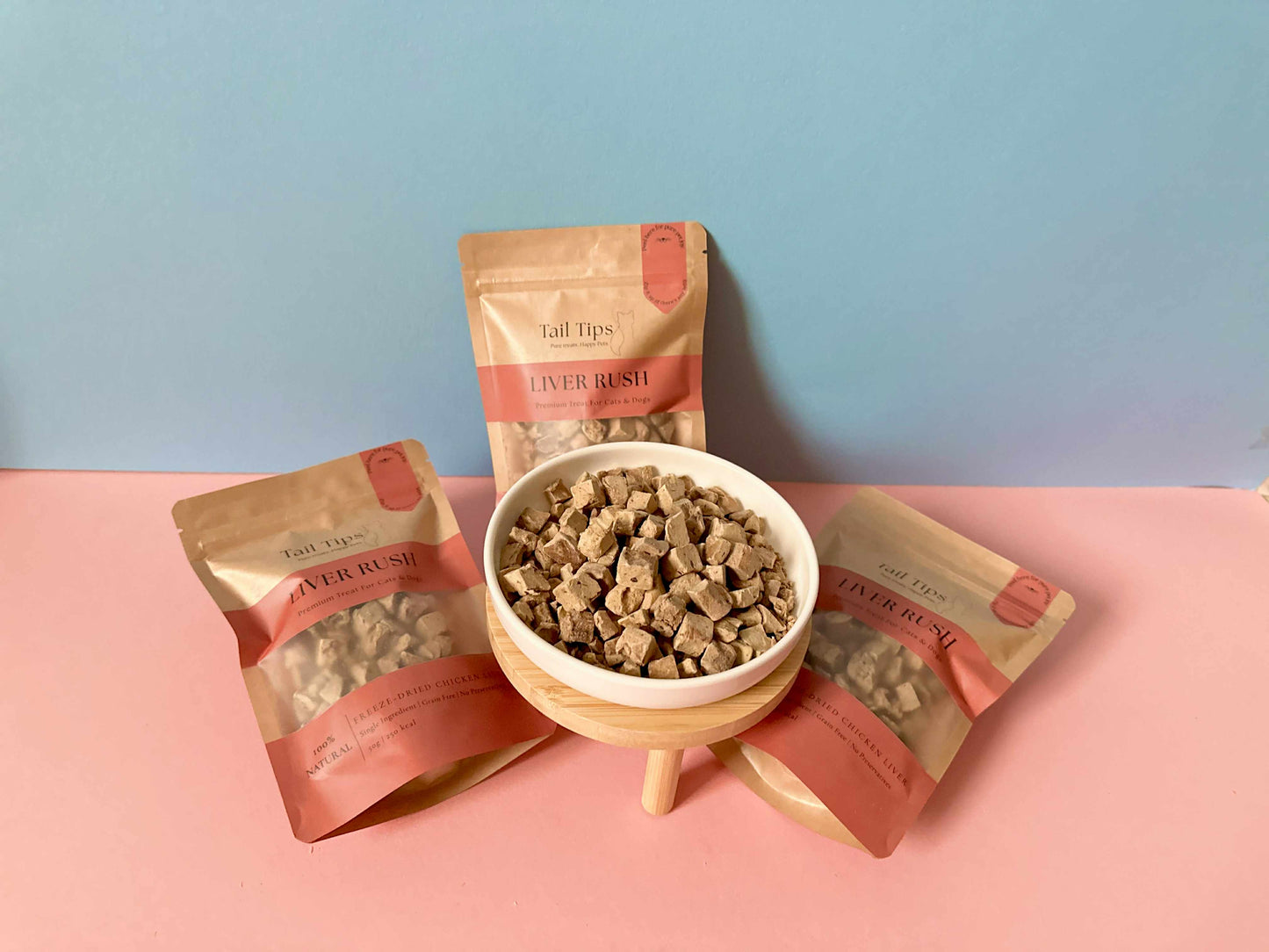 Liver Rush - 100% Freeze-Dried Chicken Liver Treats | High-Value | Tail Tips UK