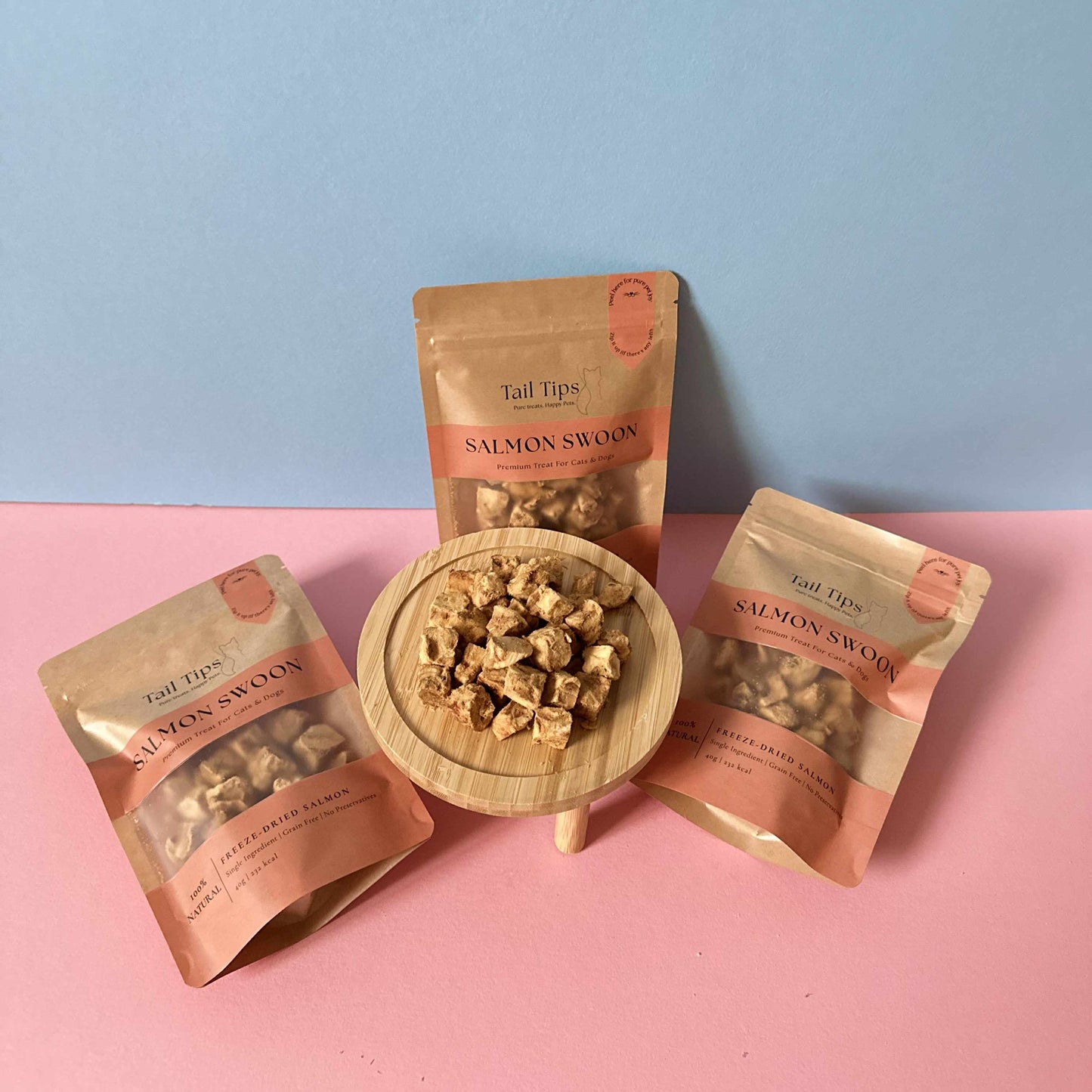 Salmon Swoon - 100% Freeze-Dried Salmon Treats | Pure & Natural | Tail Tips UK