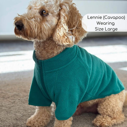 Dog Fleece Coat - Green