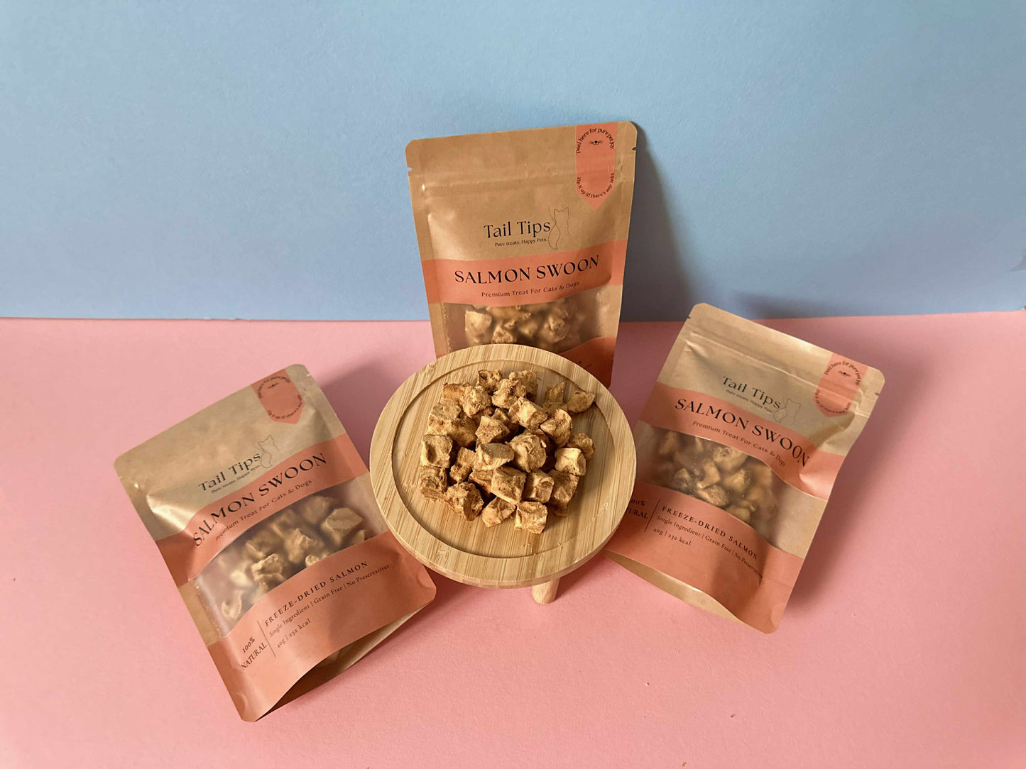 Salmon Swoon - 100% Freeze-Dried Salmon Treats | Pure & Natural | Tail Tips UK