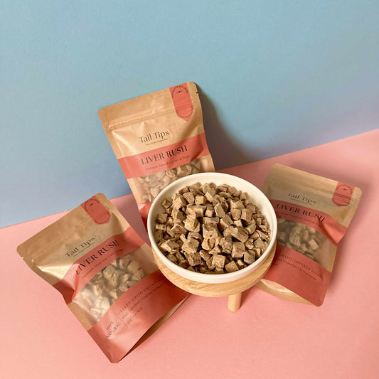 Liver Rush - 100% Freeze-Dried Chicken Liver Treats | High-Value | Tail Tips UK