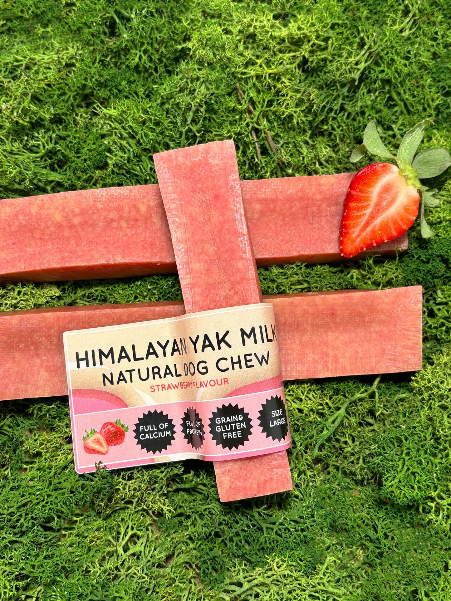 Strawberry Yak Dog Chew