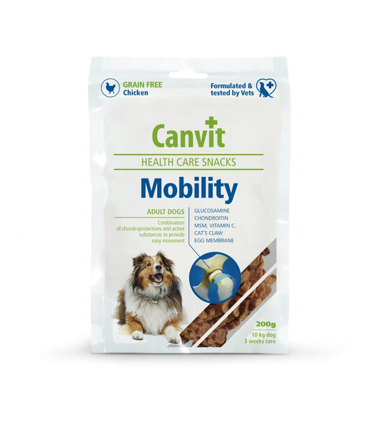 Canvit Mobility Snack for Dogs: Grain-Free Chicken, Glucosamine & Collagen (200g)