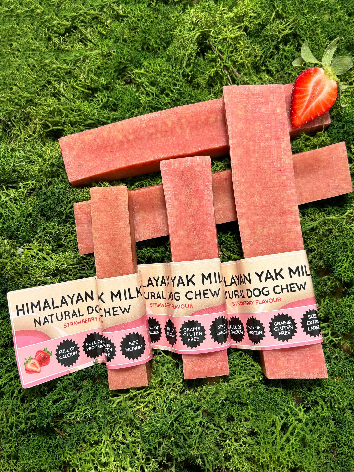 Strawberry Yak Dog Chew